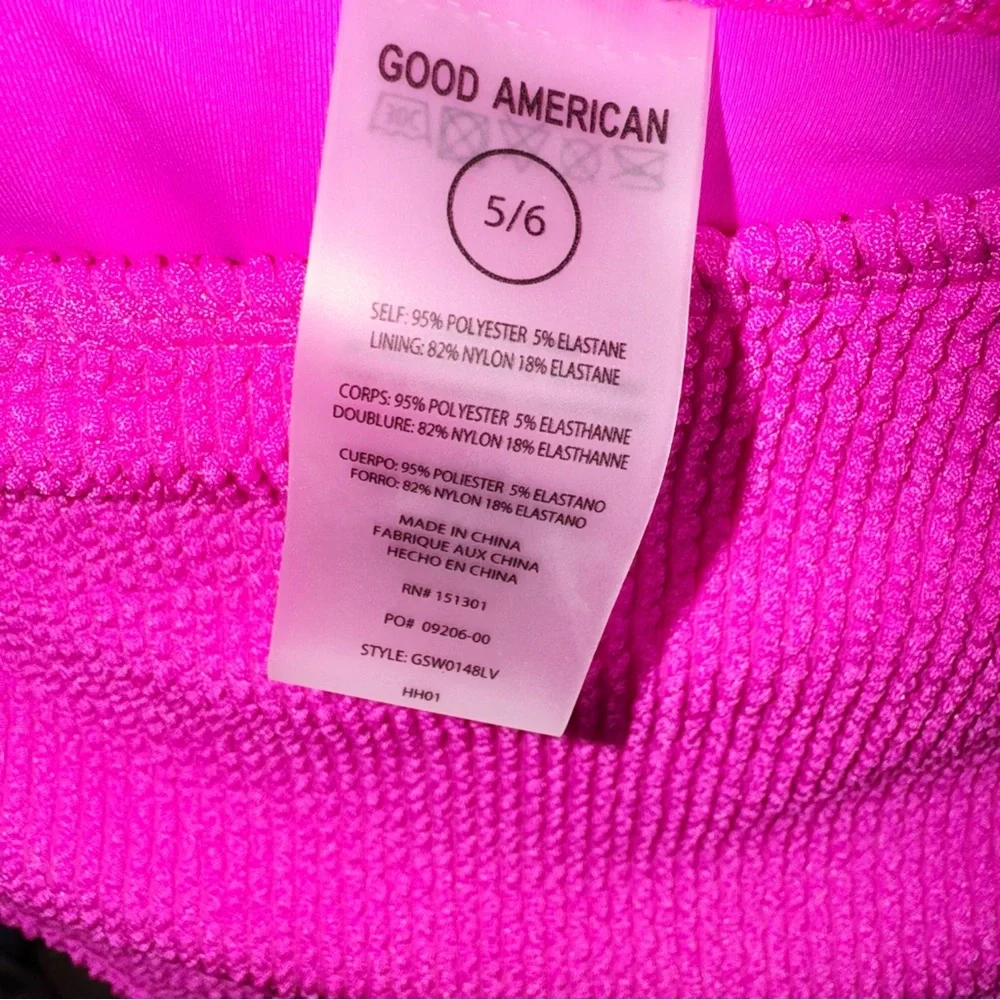 Good American Bikini Bottom in Hawaiian Pink Size 5/6 - Picture 5 of 5